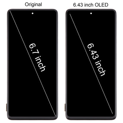 For Samsung Galaxy A71 4G SM-A715F 6.43 inch OLED LCD Screen Digitizer Full Assembly with Frame (Black) - LCD Screen by buy2fix | Online Shopping UK | buy2fix