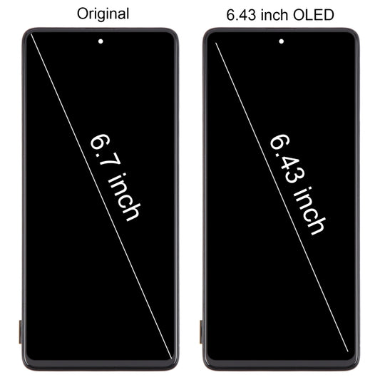 For Samsung Galaxy A71 4G SM-A715F 6.43 inch OLED LCD Screen Digitizer Full Assembly with Frame (Black) - LCD Screen by buy2fix | Online Shopping UK | buy2fix