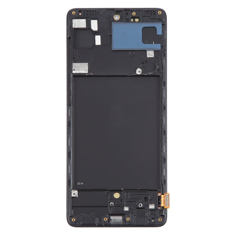 For Samsung Galaxy A71 4G SM-A715F 6.43 inch OLED LCD Screen Digitizer Full Assembly with Frame (Black) - LCD Screen by buy2fix | Online Shopping UK | buy2fix