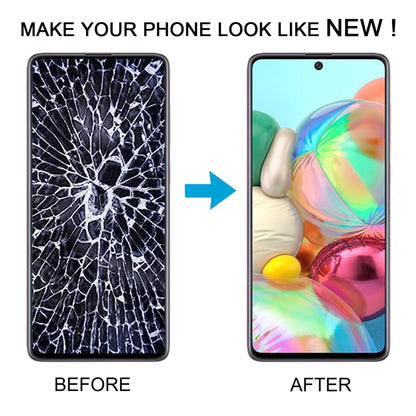 For Samsung Galaxy A71 4G SM-A715F 6.43 inch OLED LCD Screen Digitizer Full Assembly with Frame (Black) - LCD Screen by buy2fix | Online Shopping UK | buy2fix