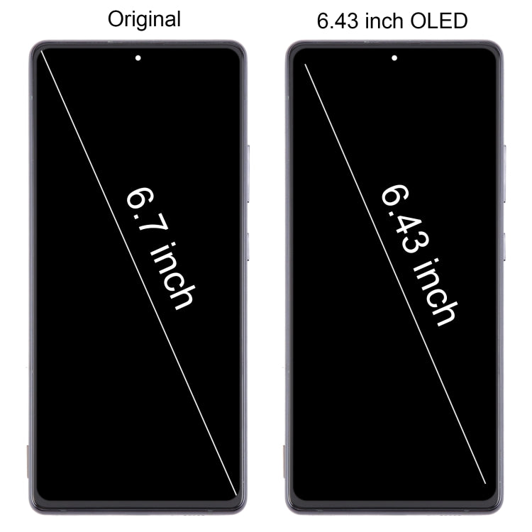 For Samsung Galaxy A71 5G SM-A716B 6.43 inch OLED LCD Screen Digitizer Full Assembly with Frame (Black) - LCD Screen by buy2fix | Online Shopping UK | buy2fix