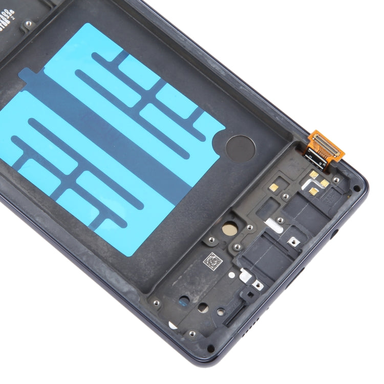 For Samsung Galaxy A71 5G SM-A716B 6.43 inch OLED LCD Screen Digitizer Full Assembly with Frame (Black) - LCD Screen by buy2fix | Online Shopping UK | buy2fix