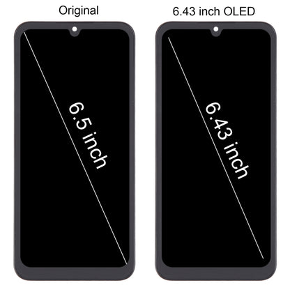 For Samsung Galaxy A25 SM-A256B 6.43 inch OLED LCD Screen Digitizer Full Assembly with Frame (Black) - LCD Screen by buy2fix | Online Shopping UK | buy2fix