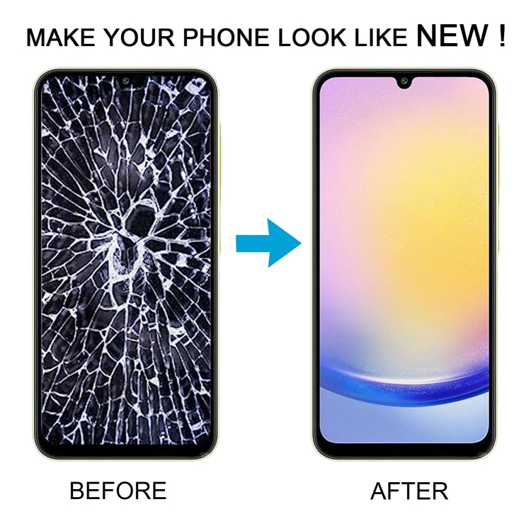 For Samsung Galaxy A25 SM-A256B 6.43 inch OLED LCD Screen Digitizer Full Assembly with Frame (Black) - LCD Screen by buy2fix | Online Shopping UK | buy2fix