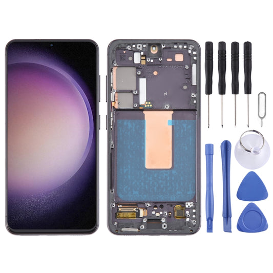 For Samsung Galaxy S23 SM-S911B 6.43 inch US Version OLED LCD Screen Digitizer Full Assembly with Frame (Black) -  by buy2fix | Online Shopping UK | buy2fix