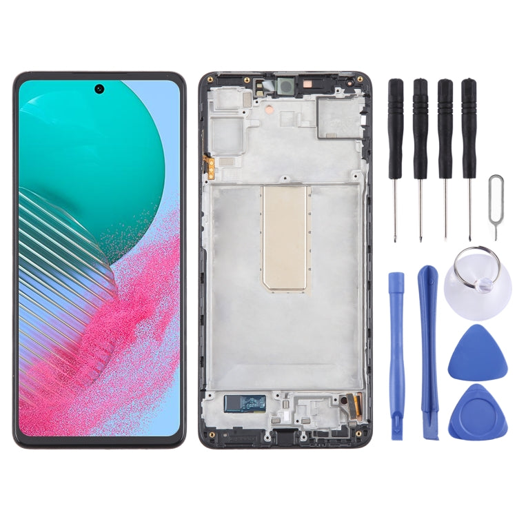 For Samsung Galaxy M54 SM-M546B OLED LCD Screen Digitizer Full Assembly with Frame (Black) - LCD Screen by buy2fix | Online Shopping UK | buy2fix
