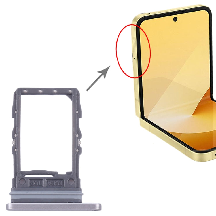 For Samsung Galaxy Z Flip6 SM-F741B Original SIM Card Tray (Grey) - Card Tray by buy2fix | Online Shopping UK | buy2fix