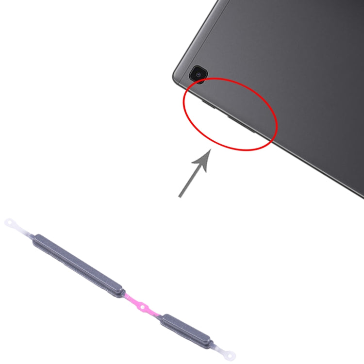 For Samsung Galaxy Tab A7 Lite SM-T225 Original Power Button and Volume Control Button (Black) - Home key & Side Key by buy2fix | Online Shopping UK | buy2fix