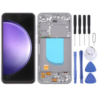 For Samsung Galaxy S23 FE SM-S711B TFT LCD Screen Digitizer Full Assembly with Frame, Not Supporting Fingerprint Identification (Grey) -  by buy2fix | Online Shopping UK | buy2fix