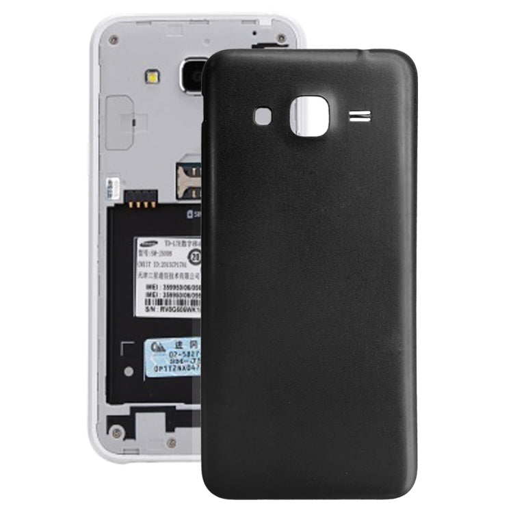 For Galaxy J3 (2016) / J320FN / J320F / J320G / J320M / J320A / J320V / J320P Back Cover (Black) - Back Cover by buy2fix | Online Shopping UK | buy2fix