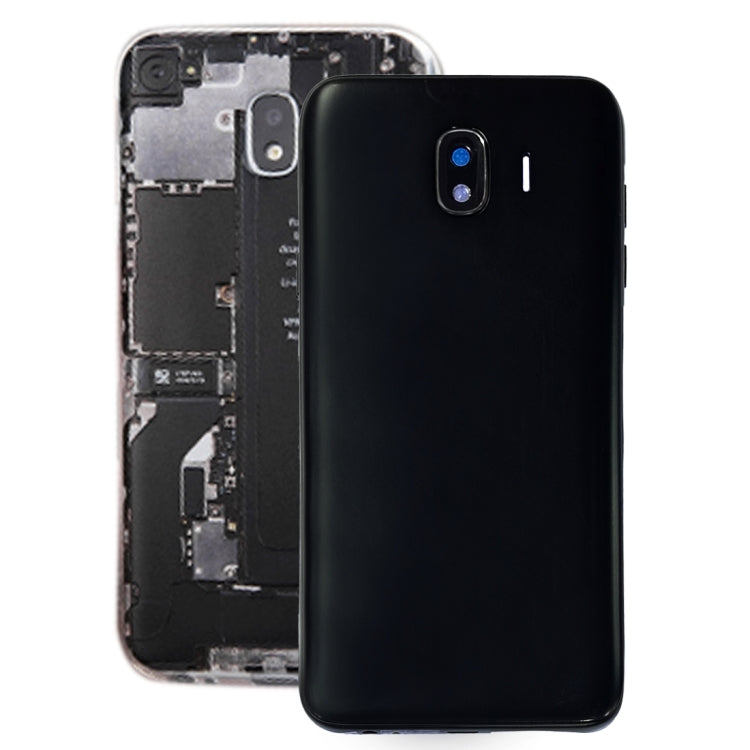 For Galaxy J4, J400F/DS, J400G/DS Back Cover + Middle Frame Bezel Plate (Black) - Back Cover by buy2fix | Online Shopping UK | buy2fix
