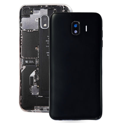 For Galaxy J4, J400F/DS, J400G/DS Back Cover + Middle Frame Bezel Plate (Black) - Back Cover by buy2fix | Online Shopping UK | buy2fix