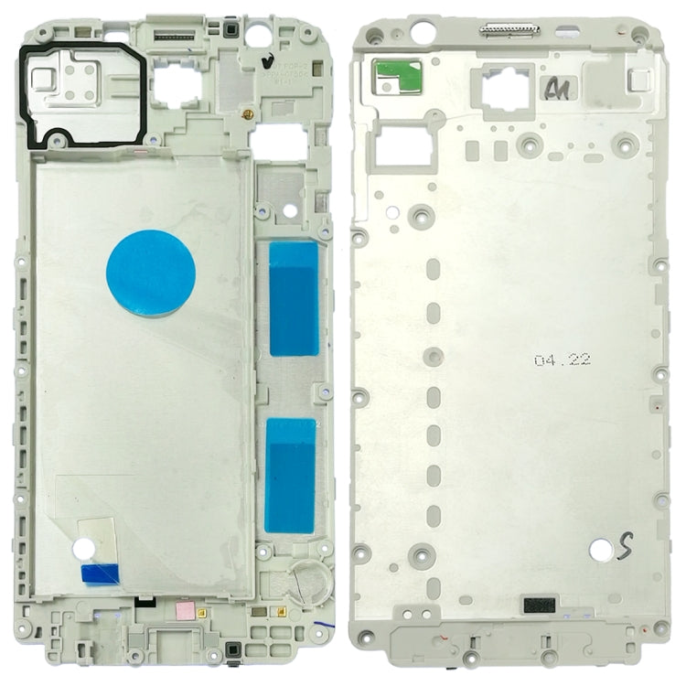 For Galaxy J7 V / J7 Perx / J727V / J727P Front Housing LCD Frame Bezel Plate (White) - Frame Bezel Plate by buy2fix | Online Shopping UK | buy2fix