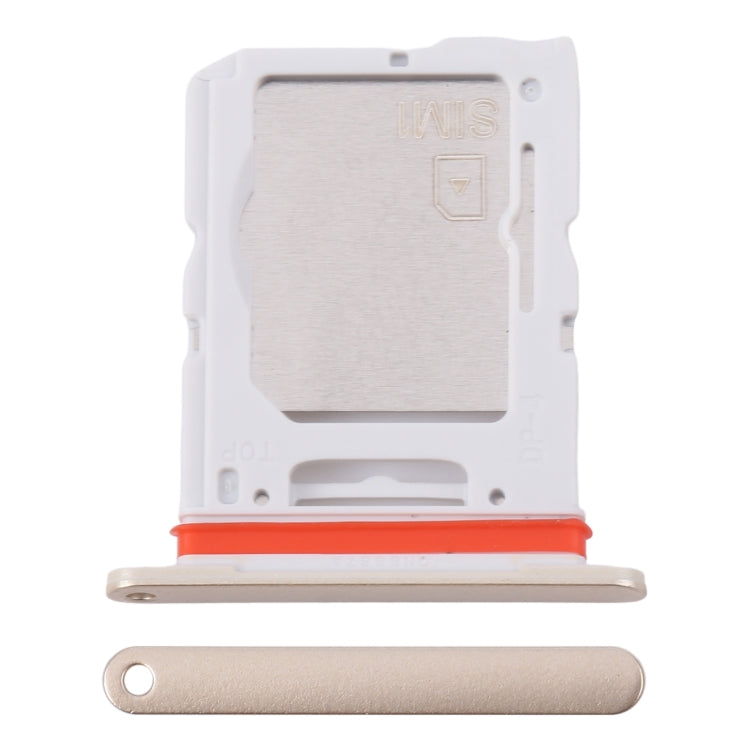 For Samsung Galaxy M55 SM-M556B Original SIM Card Tray + SIM Card Tray / Micro SD Card Tray (Gold) - Card Tray by buy2fix | Online Shopping UK | buy2fix
