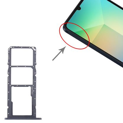 For Samsung Galaxy A06 SM-A065F Original SIM Card Tray + SIM Card Tray + Micro SD Card Tray (Black) - Card Tray by buy2fix | Online Shopping UK | buy2fix