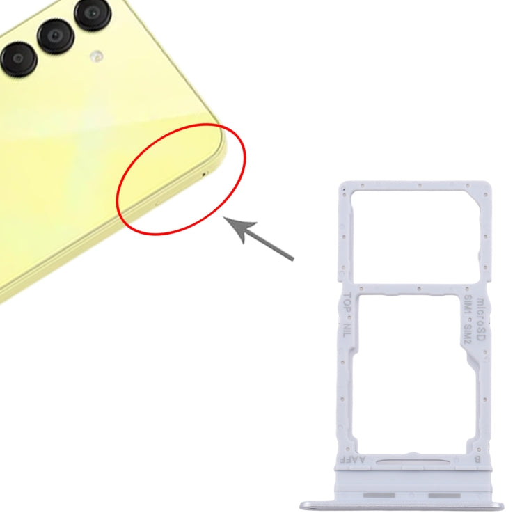 For Samsung Galaxy A16 5G SM-A166B Original SIM + SIM / Micro SD Card Tray (Silver) - Card Tray by buy2fix | Online Shopping UK | buy2fix