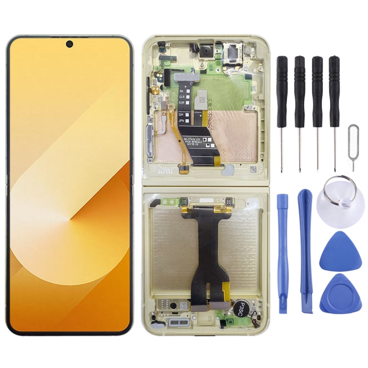 For Samsung Galaxy Z Flip6 SM-F741B Original LCD Screen Digitizer Full Assembly with Frame (Yellow) - LCD Screen by buy2fix | Online Shopping UK | buy2fix