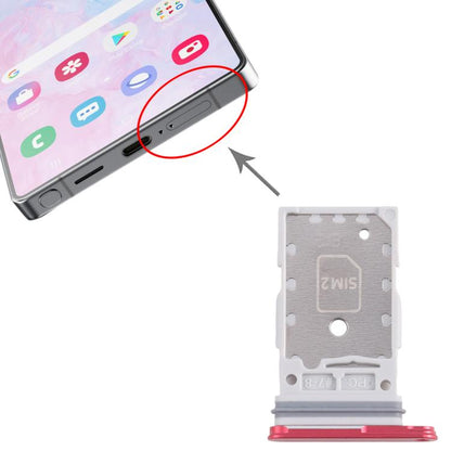 For Samsung Galaxy S25 / S25+ SM-S931/S936 Original SIM Card Tray + SIM Card Tray (Red) -  by buy2fix | Online Shopping UK | buy2fix