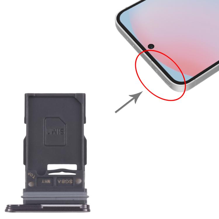 For Samsung Galaxy S24 FE SM-S721B Original SIM Card Tray (Black) -  by buy2fix | Online Shopping UK | buy2fix