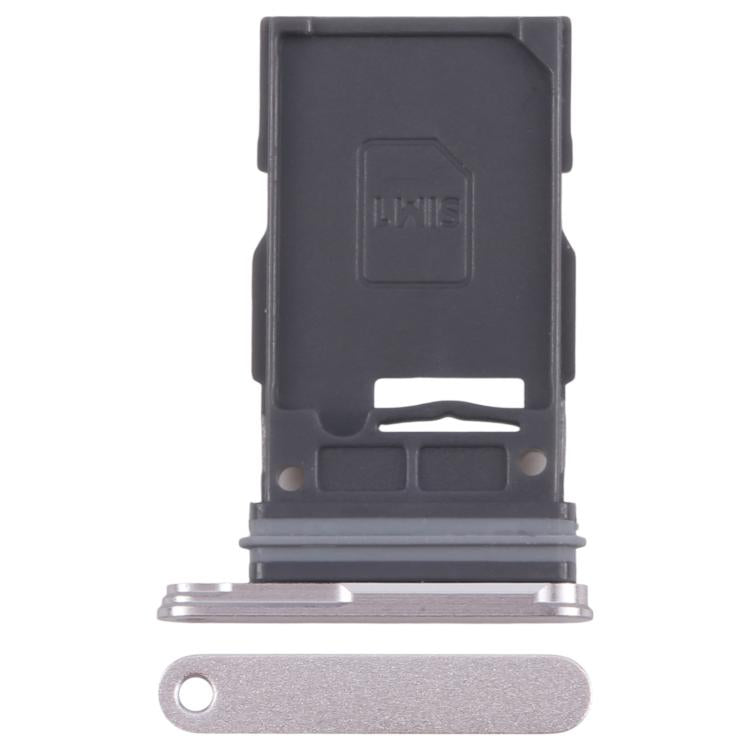 For Samsung Galaxy S24 FE SM-S721B Original SIM Card Tray (Silver) -  by buy2fix | Online Shopping UK | buy2fix
