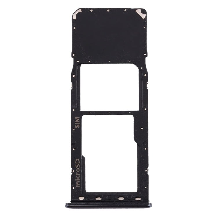 For Galaxy A20 A30 A50 SIM Card Tray + Micro SD Card Tray (Black) - Card Tray by buy2fix | Online Shopping UK | buy2fix