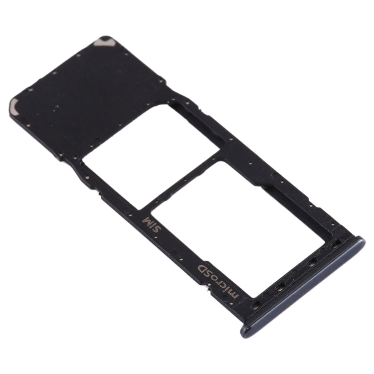 For Galaxy A20 A30 A50 SIM Card Tray + Micro SD Card Tray (Black) - Card Tray by buy2fix | Online Shopping UK | buy2fix