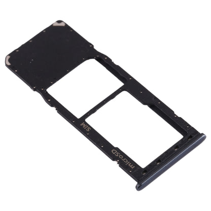 For Galaxy A20 A30 A50 SIM Card Tray + Micro SD Card Tray (Black) - Card Tray by buy2fix | Online Shopping UK | buy2fix