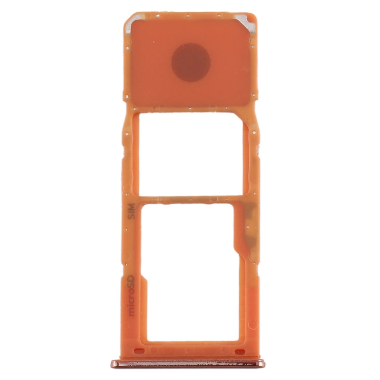 For Galaxy A20 A30 A50 SIM Card Tray + Micro SD Card Tray (Orange) - Card Tray by buy2fix | Online Shopping UK | buy2fix