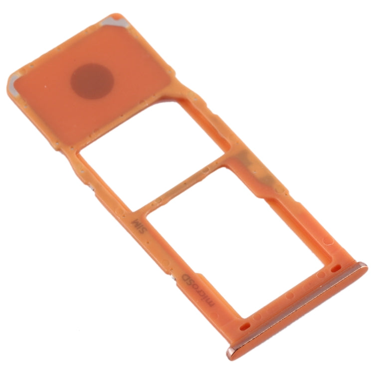 For Galaxy A20 A30 A50 SIM Card Tray + Micro SD Card Tray (Orange) - Card Tray by buy2fix | Online Shopping UK | buy2fix