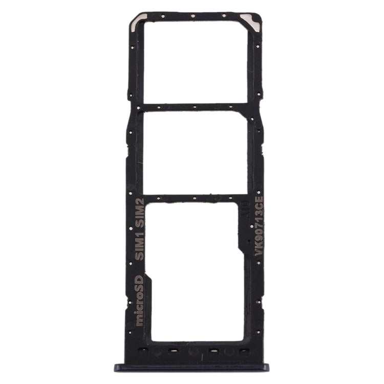 For Galaxy A10 SIM Card Tray + SIM Card Tray + Micro SD Card Tray (Black) - Card Tray by buy2fix | Online Shopping UK | buy2fix
