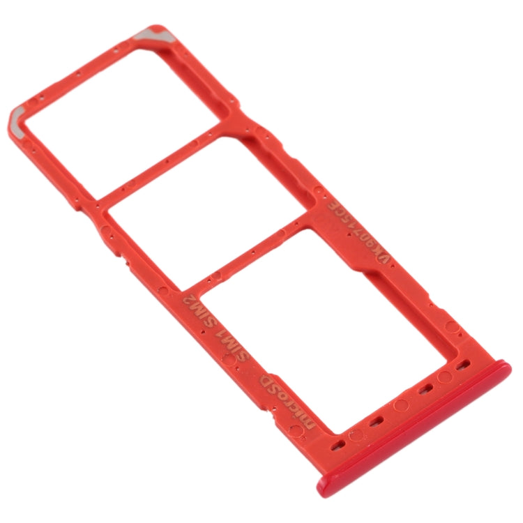For Galaxy A10 SIM Card Tray + SIM Card Tray + Micro SD Card Tray (Red) - Card Tray by buy2fix | Online Shopping UK | buy2fix