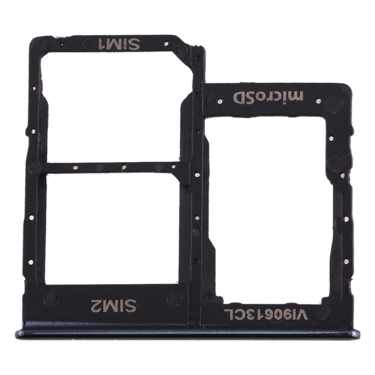 For Galaxy A40 SIM Card Tray + SIM Card Tray + Micro SD Card Tray (Black) - Card Tray by buy2fix | Online Shopping UK | buy2fix