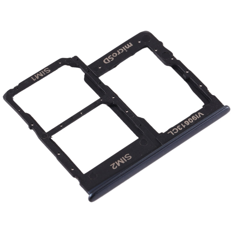 For Galaxy A40 SIM Card Tray + SIM Card Tray + Micro SD Card Tray (Black) - Card Tray by buy2fix | Online Shopping UK | buy2fix