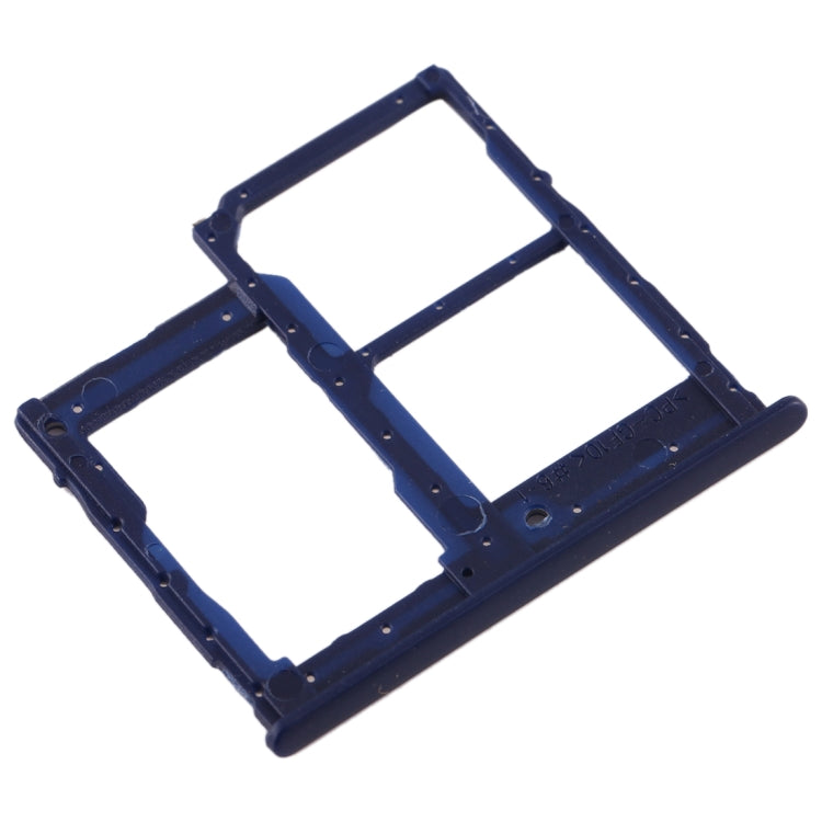 For Galaxy A40 SIM Card Tray + SIM Card Tray + Micro SD Card Tray (Dark Blue) - Card Tray by buy2fix | Online Shopping UK | buy2fix
