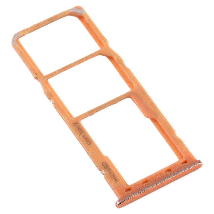 For Galaxy A20 A30 A50 SIM Card Tray + SIM Card Tray + Micro SD Card Tray (Orange) - Card Tray by buy2fix | Online Shopping UK | buy2fix