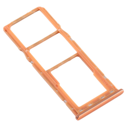For Galaxy A20 A30 A50 SIM Card Tray + SIM Card Tray + Micro SD Card Tray (Orange) - Card Tray by buy2fix | Online Shopping UK | buy2fix