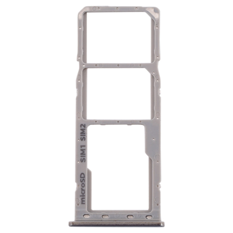 For Galaxy A20 A30 A50 SIM Card Tray + SIM Card Tray + Micro SD Card Tray (Grey) - Card Tray by buy2fix | Online Shopping UK | buy2fix