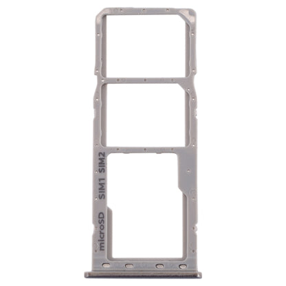 For Galaxy A20 A30 A50 SIM Card Tray + SIM Card Tray + Micro SD Card Tray (Grey) - Card Tray by buy2fix | Online Shopping UK | buy2fix