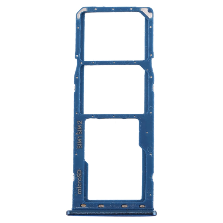 For Galaxy A20 A30 A50 SIM Card Tray + SIM Card Tray + Micro SD Card Tray (Blue) - Card Tray by buy2fix | Online Shopping UK | buy2fix