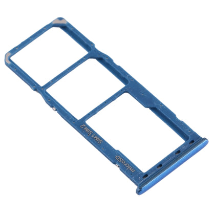 For Galaxy A20 A30 A50 SIM Card Tray + SIM Card Tray + Micro SD Card Tray (Blue) - Card Tray by buy2fix | Online Shopping UK | buy2fix