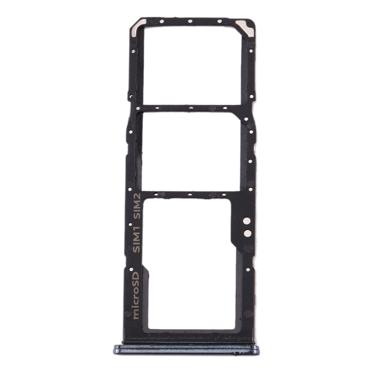 For Galaxy A70 SIM Card Tray + SIM Card Tray + Micro SD Card Tray (Black) - Card Tray by buy2fix | Online Shopping UK | buy2fix