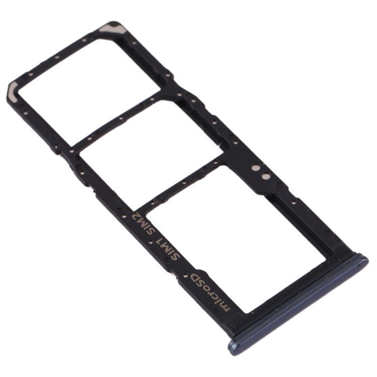 For Galaxy A70 SIM Card Tray + SIM Card Tray + Micro SD Card Tray (Black) - Card Tray by buy2fix | Online Shopping UK | buy2fix