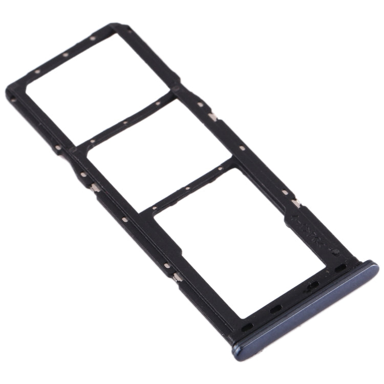 For Galaxy A70 SIM Card Tray + SIM Card Tray + Micro SD Card Tray (Black) - Card Tray by buy2fix | Online Shopping UK | buy2fix