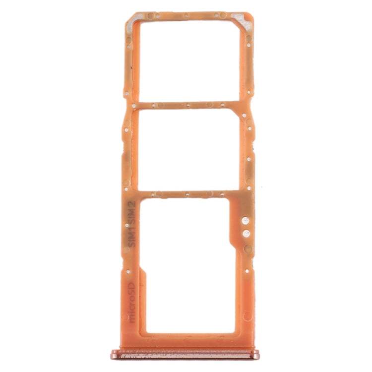 For Galaxy A70 SIM Card Tray + SIM Card Tray + Micro SD Card Tray (Orange) - Card Tray by buy2fix | Online Shopping UK | buy2fix