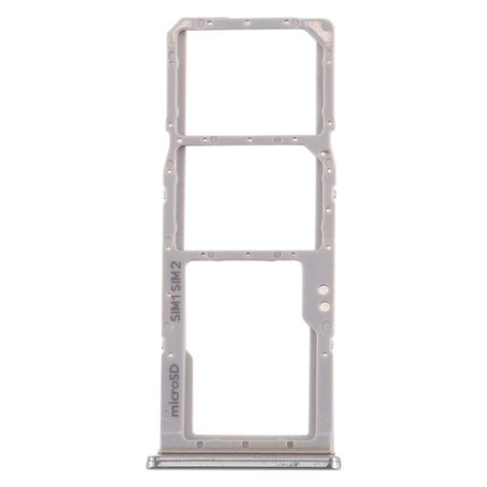 For Galaxy A70 SIM Card Tray + SIM Card Tray + Micro SD Card Tray (Grey) - Card Tray by buy2fix | Online Shopping UK | buy2fix