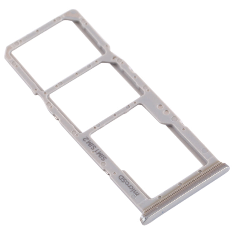 For Galaxy A70 SIM Card Tray + SIM Card Tray + Micro SD Card Tray (Grey) - Card Tray by buy2fix | Online Shopping UK | buy2fix