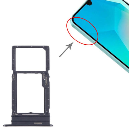 For Samsung Galaxy A16 SM-A165F Original SIM Card Tray + Micro SD Card Tray (Black) - Card Tray by buy2fix | Online Shopping UK | buy2fix