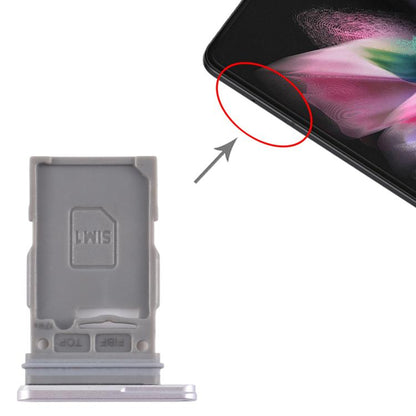 For Samsung Galaxy Z Fold3 5G SM-F926B Original SIM Card Tray (Silver) - Card Tray by buy2fix | Online Shopping UK | buy2fix