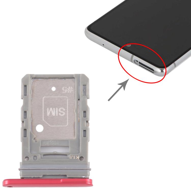 For Samsung Galaxy S20 FE SM-G780F Original SIM Card Tray (Red) - Card Tray by buy2fix | Online Shopping UK | buy2fix