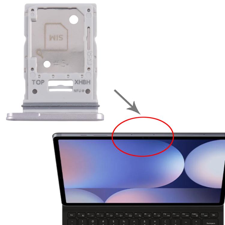 For Samsung Galxy Tab S10+ / S10 Ultra SM-X820/X826/X920/X926 SIM + Micro SD Card Tray (Silver) - Card Tray by buy2fix | Online Shopping UK | buy2fix